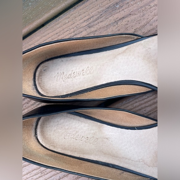 Madewell black/snakeskin flats, size 10 - Picture 2 of 6